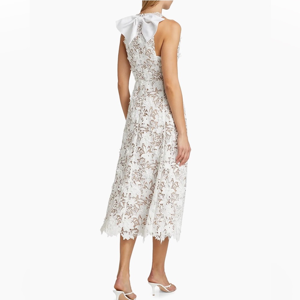 As It May Findlay Floral Lace Sleeveless Midi Dress Bridal